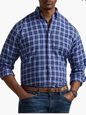 Polo Ralph Lauren Multi Plaid Performance Oxford Sport Shirt